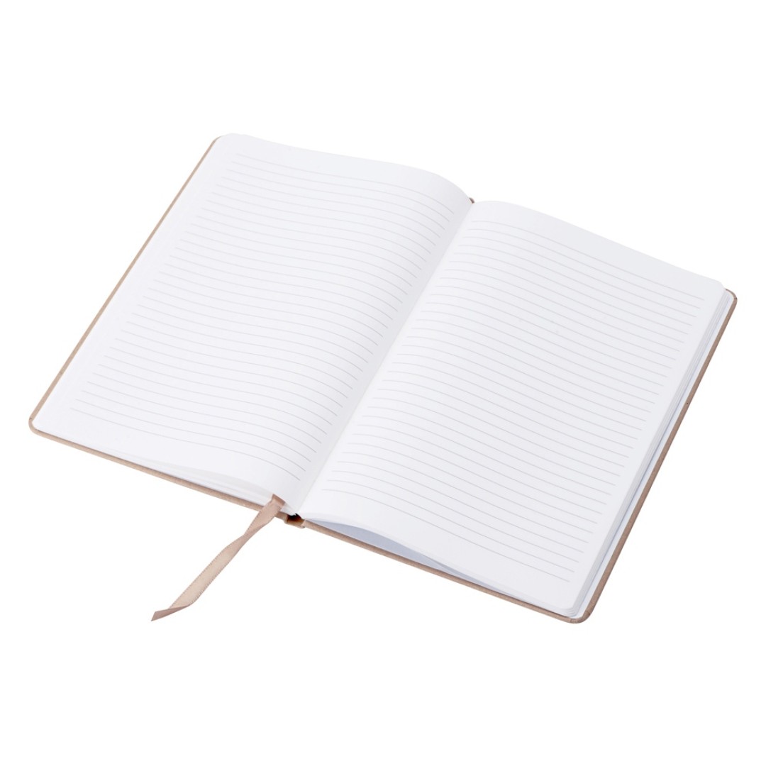 Блокнот из крафта и каменной бумаги А5 "Fleekstone", твердая обложка, крафтовый