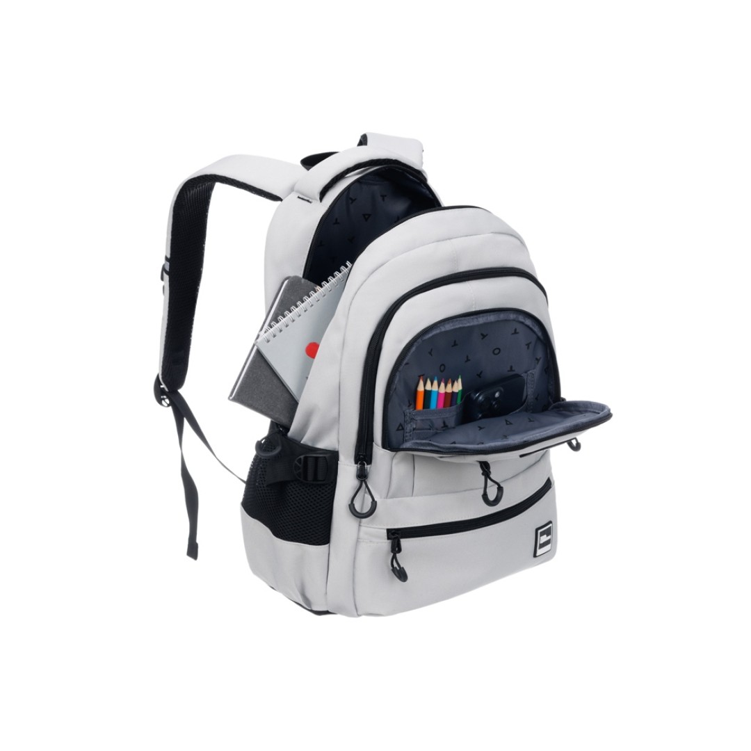 Рюкзак TORBER CLASS X, молочный, 46 х 32 х 13 см + Мешок для сменной обуви в подарок!