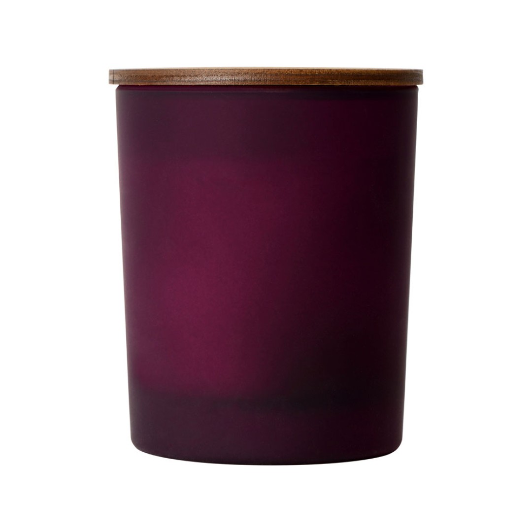 Свеча соевая ароматическая в стекле "Niort", бордовая (P)