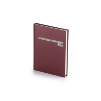 Ежедневник А6 недатированный «Бумвинил», бордовый