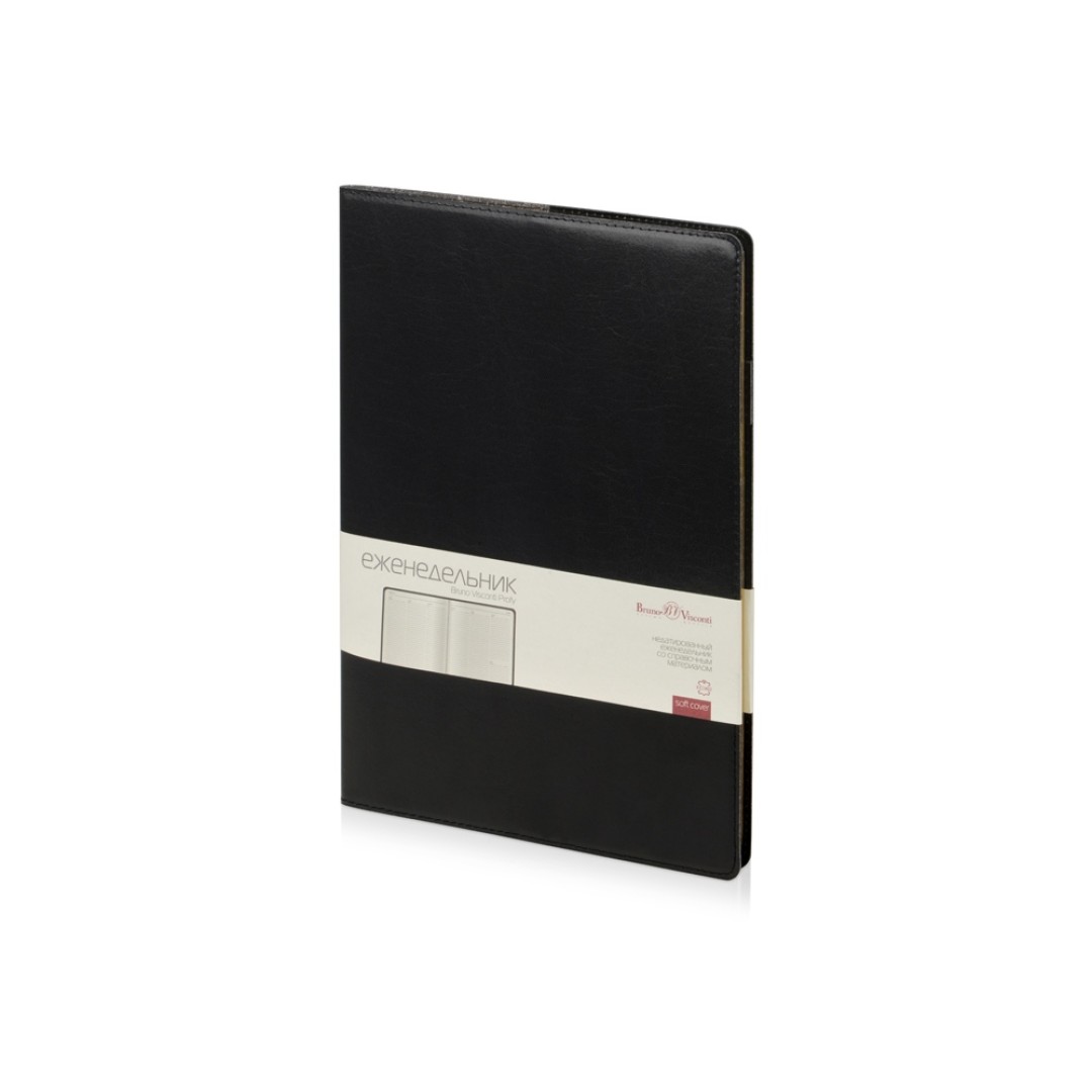 Еженедельник недатированный А4 «Profy», черный