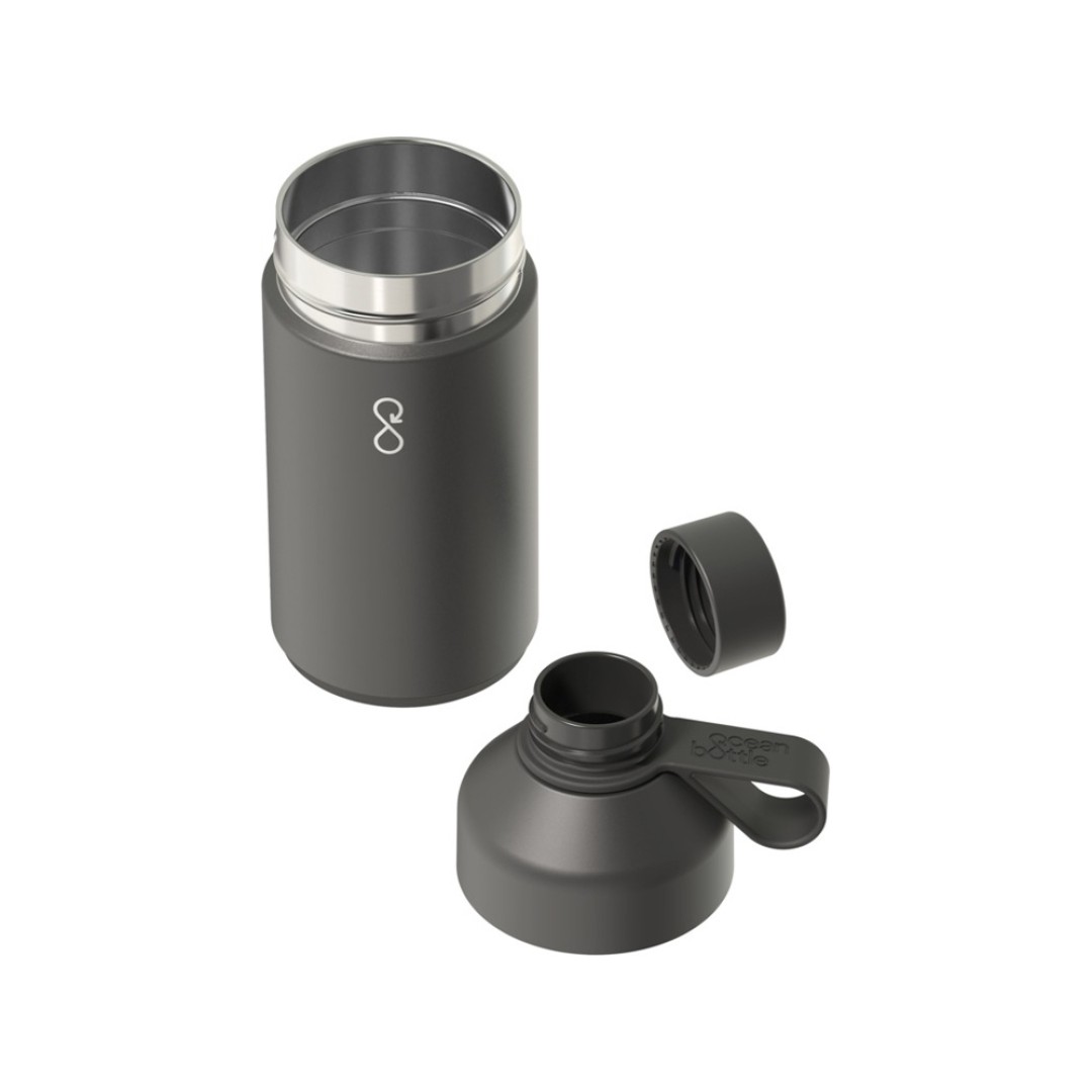 Бутылка для воды Ocean Bottle с вакуумной изоляцией объемом 750 мл, сплошной черный