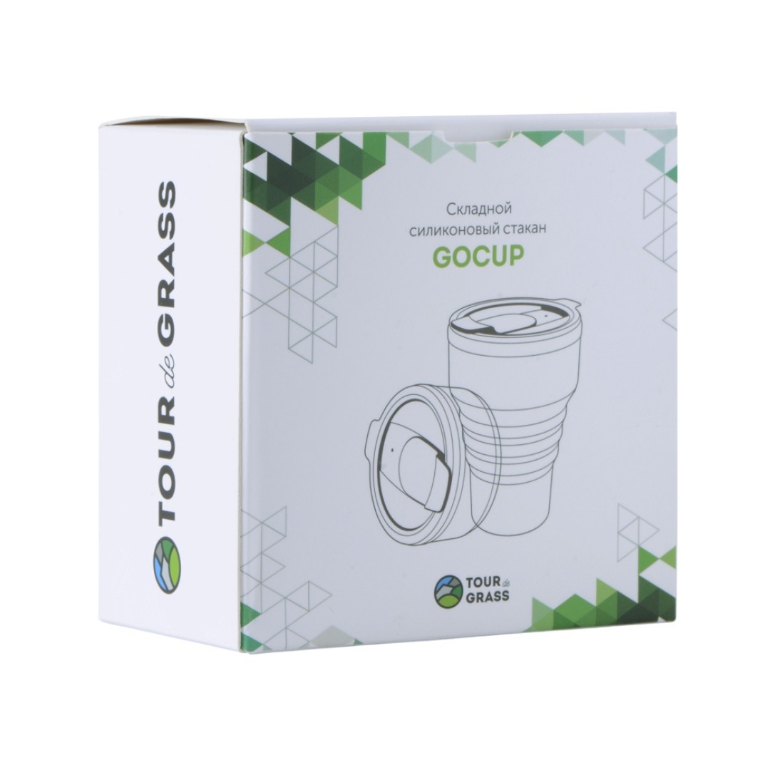 Силиконовый складной стакан "GoCup", индиго