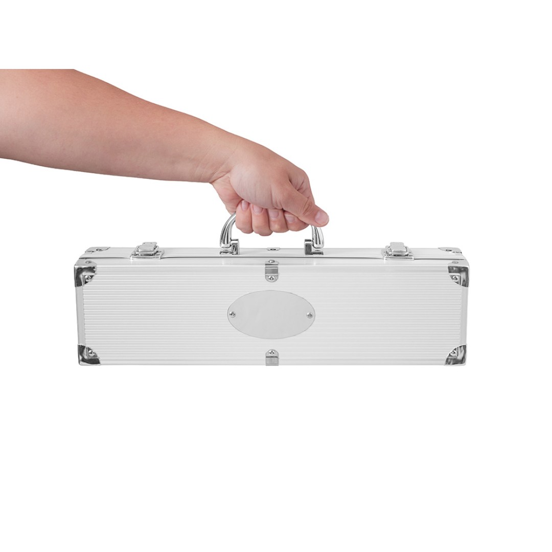 Набор для барбекю в кейсе: лопатка, щипцы, вилка "Salvy"