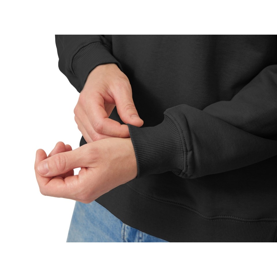 Свитшот оверсайз с рукавом реглан «Belgrade», унисекс, черный