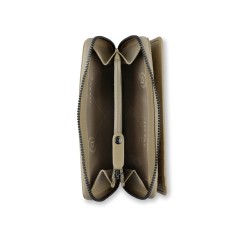 Кошелёк женский BUGATTI Elsa, с защитой RFID, песочного цвета, воловья кожа/полиэстер, 15,5х3х9,5 см