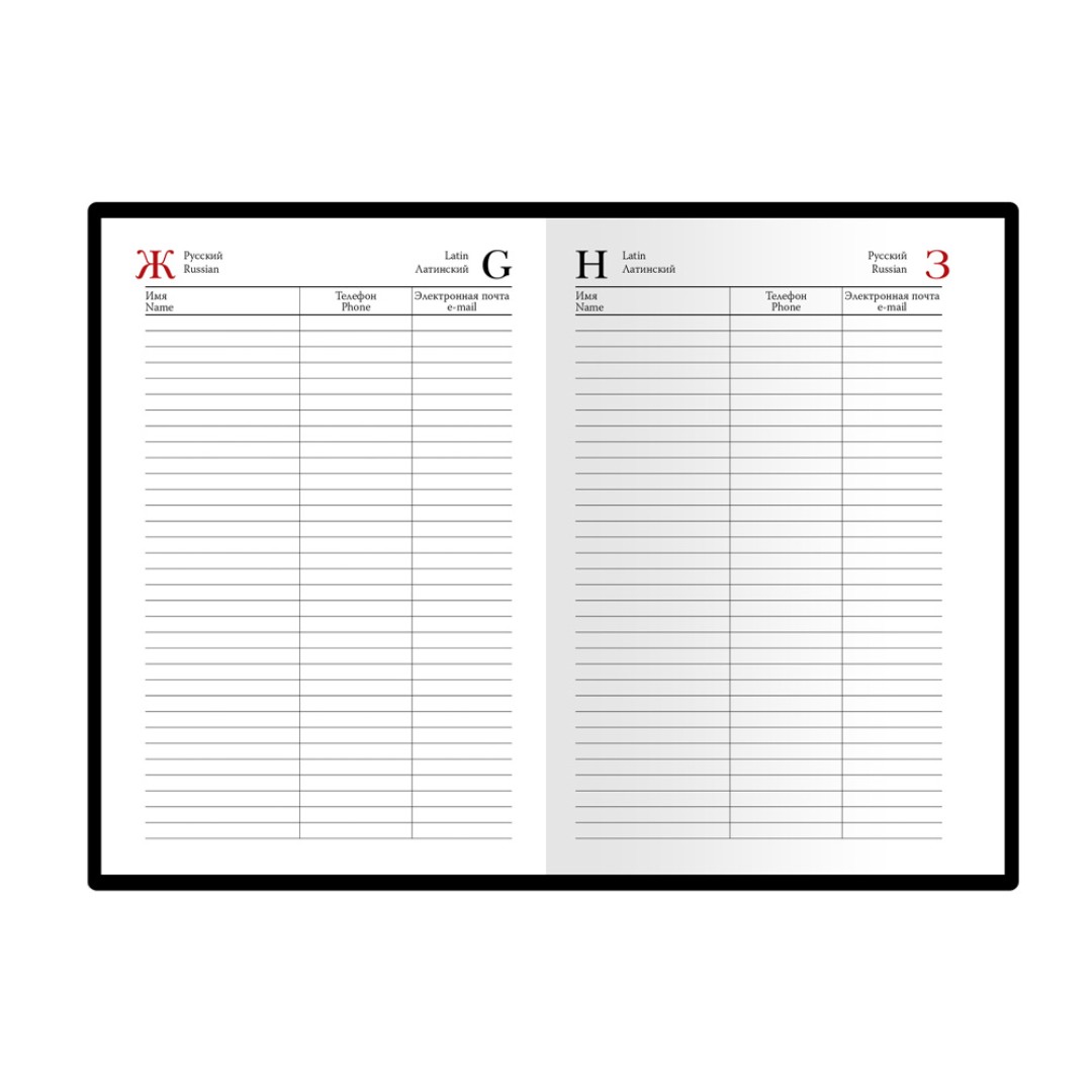 Ежедневник А5 полудатированный «Boss», темно-синий