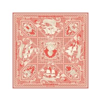 Платок "Русская резьба по кости"