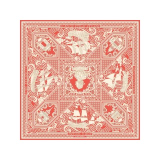 Платок "Русская резьба по кости"