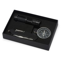 Набор для активного отдыха «Decker» из компаса, фонарика и мультитула