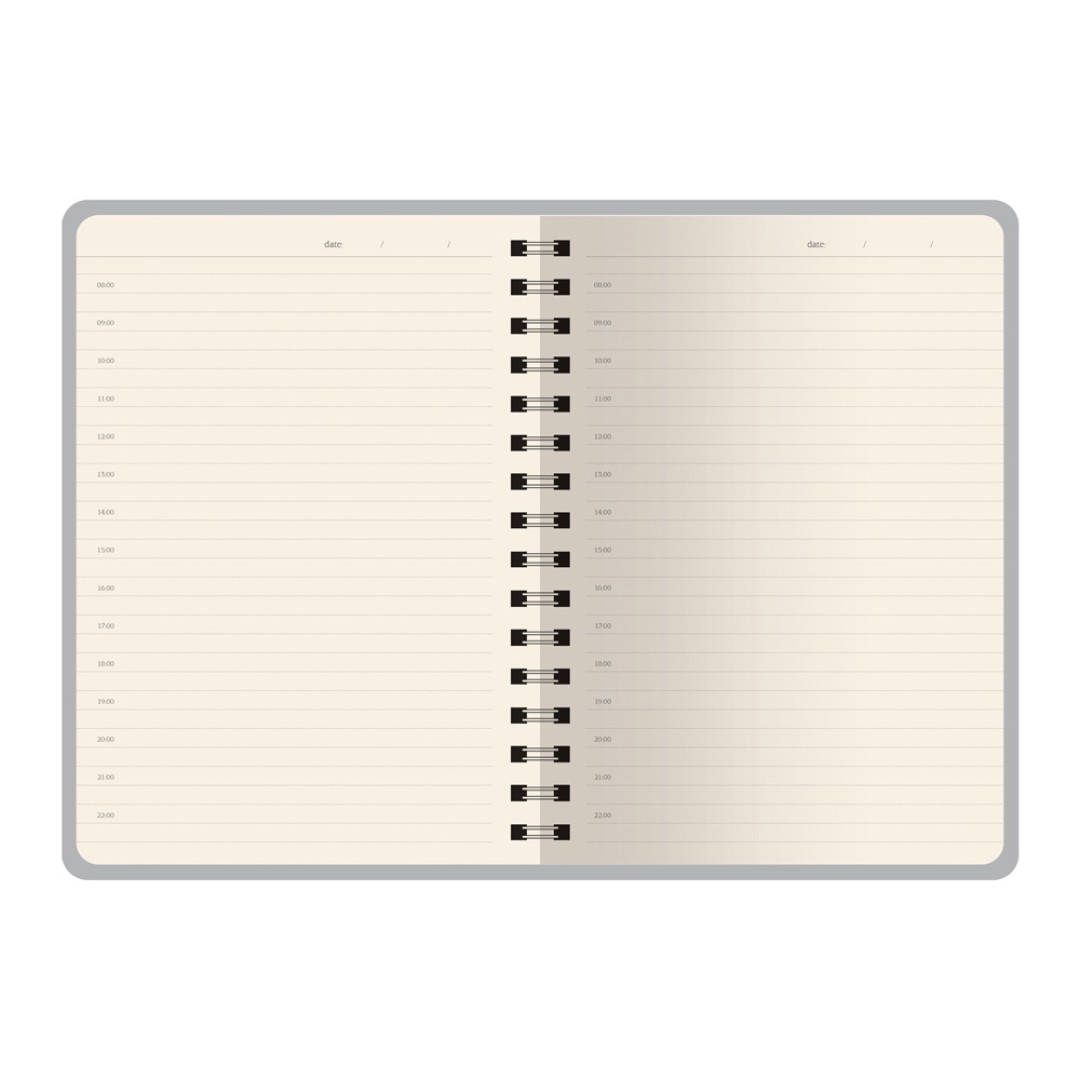 Ежедневник недатированный на гребне А5 "Pragmatic", темно-зеленый