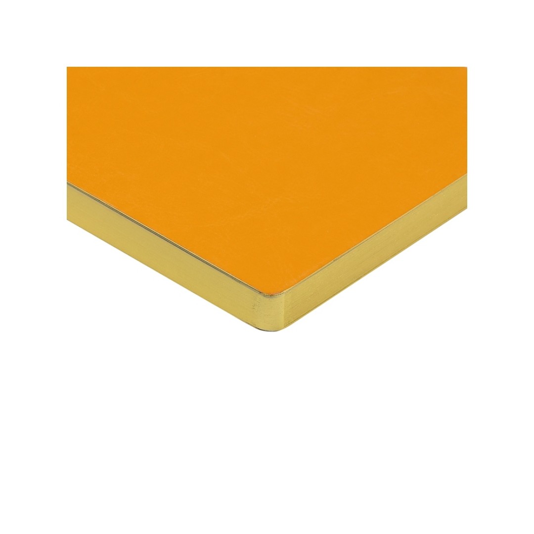 Ежедневник недатированный А5 "Megapolis Nebraska Flex", оранжевый с золотым обрезом