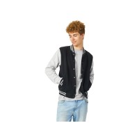 Бомбер «Oxford», черный/серый меланж, унисекс