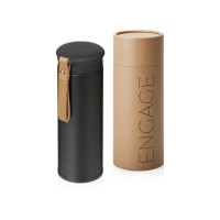 Вакуумный термос «Engage», 450 мл, тубус, черный