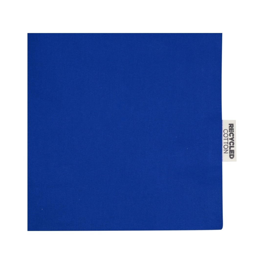 Odessa большая эко-сумка из переработанного хлопка, сертифицированного согласно GRS, плотностью 220 г/м2 - Ярко-синий