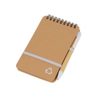 Набор канцелярский с блокнотом и ручкой "Masai", белый