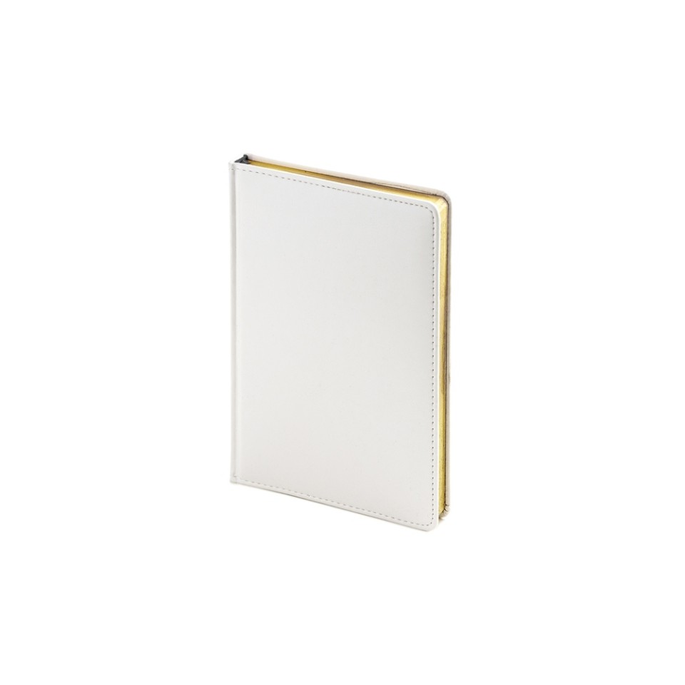 Ежедневник недатированный А5 "Sidney Nebraska", белый (золотой обрез)