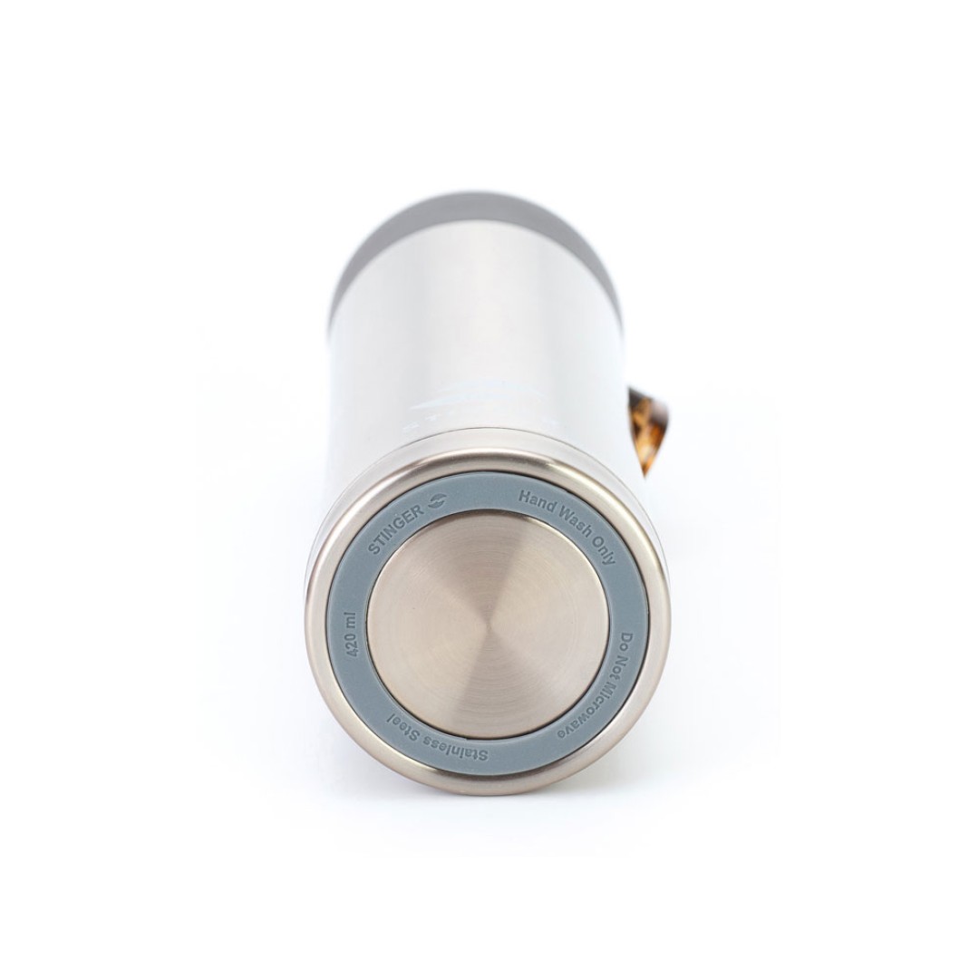 Термокружка Stinger, 0,42 л, сталь/пластик, золотой глянцевый, 7,5 х 6,9 х 22,2 см