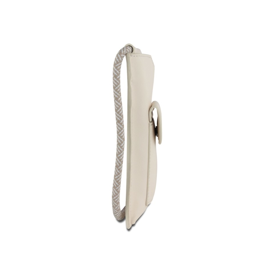 Сумка-чехол для мобильного телефона BUGATTI Almata, бежевая, полиуретан, 11x2x18 см
