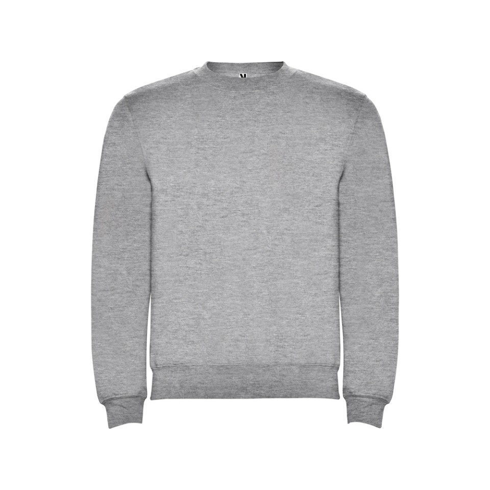 Свитшот с начесом "Clasica" унисекс, серый меланж