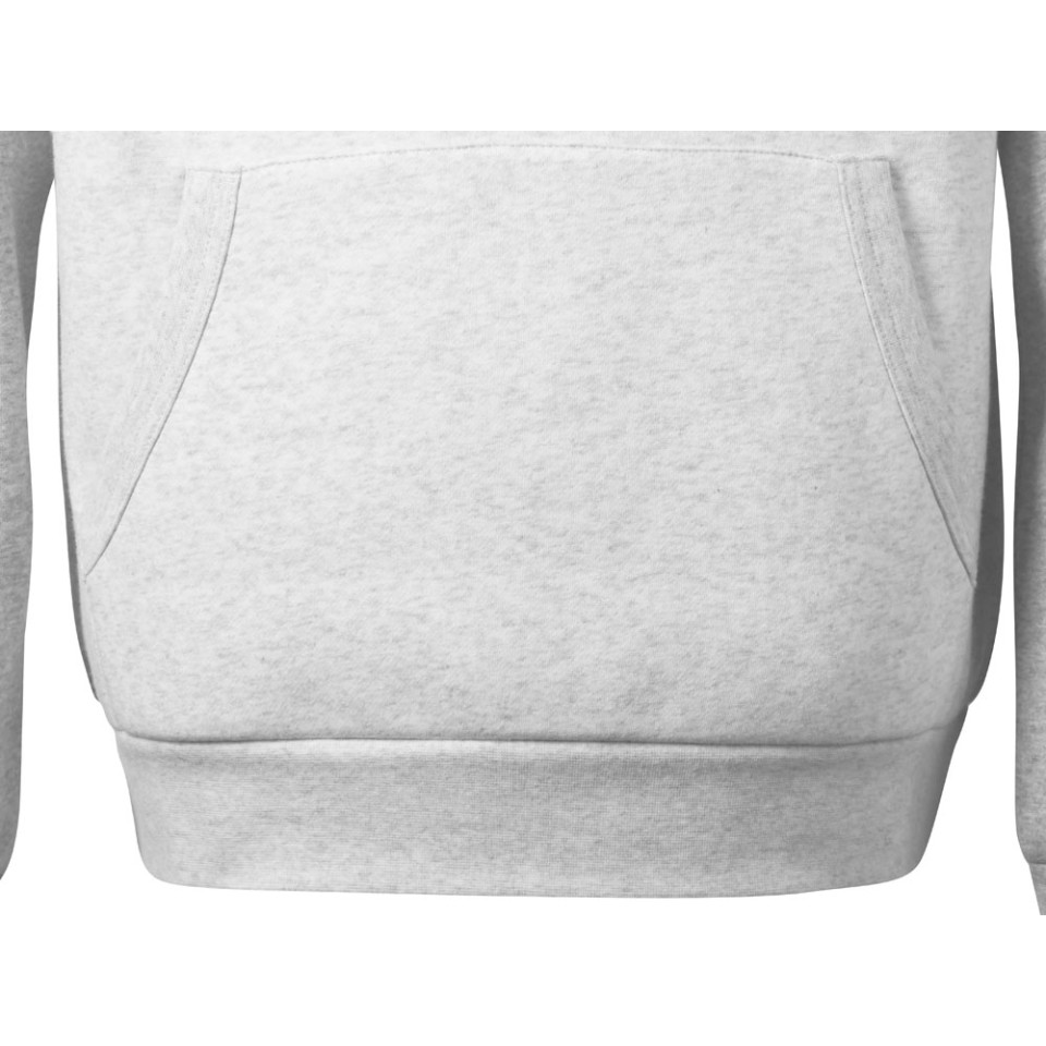 Толстовка с капюшоном «Dublin» мужская, серый меланж/белый меланж