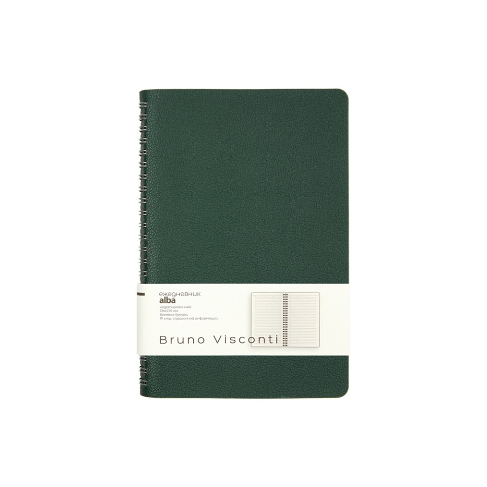 Ежедневник недатированный А5 "Alba", зеленый
