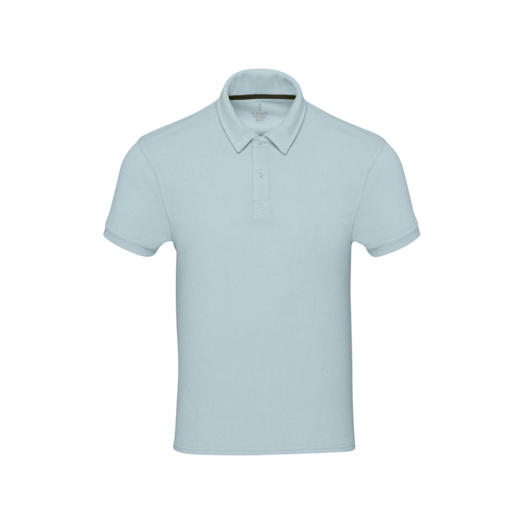 Рубашка поло унисекс "Akoya" из переработанного махрового материала - Cloud Blue