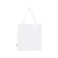 Madras эко- сумка с ластовицей из переработанного хлопка, сертифицированного согласно GRS, плотностью 140 г/м2 - Белый