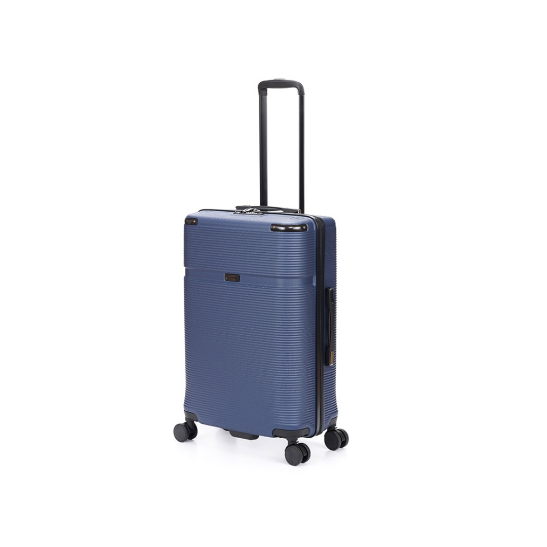 Чемодан TORBER Onego, синий, ABS-пластик, 69,5 х 46 х 26 см, 69 л