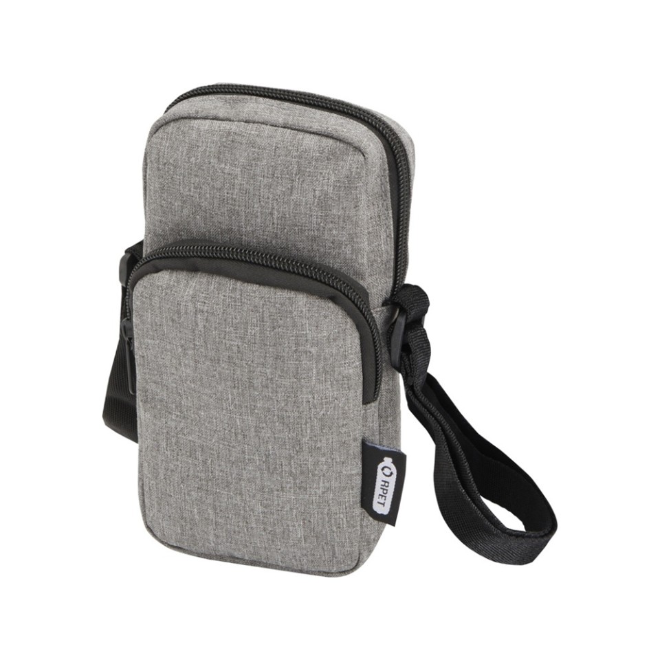 Сумка для телефона "Ross" из переработанного материала, серый яркий