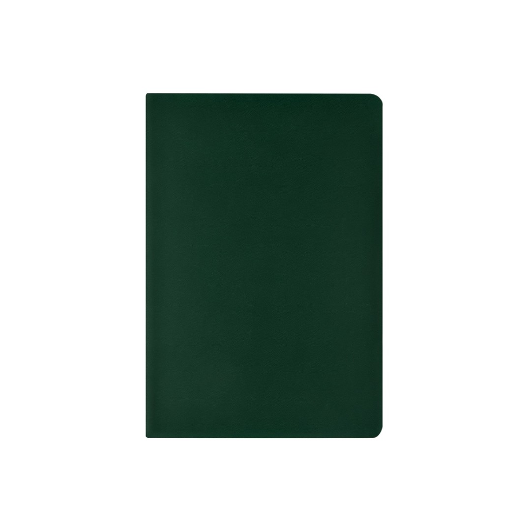 Бизнес тетрадь А5 "Megapolis flex" 60 л. soft touch клетка, зеленый