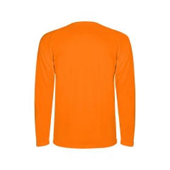 Футболка "Montecarlo " мужская с длинным рукавом, неоновый оранжевый