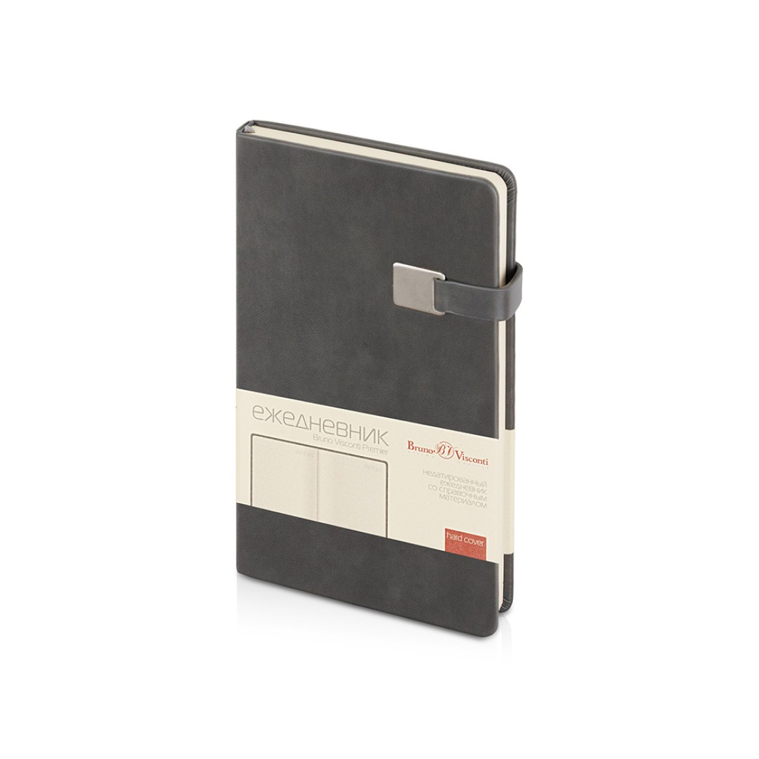 Ежедневник недатированный А5 "Premier", серый