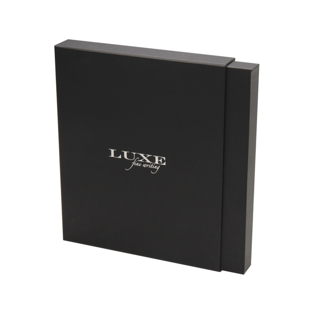 Legato блокнот формата А5 с набором из шариковой ручки и ручки-роллера - Коричневый