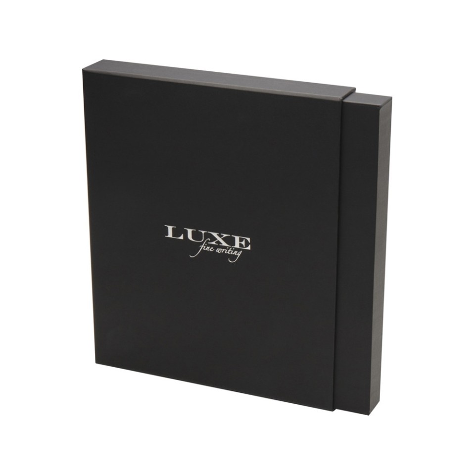 Legato блокнот формата А5 с набором из шариковой ручки и ручки-роллера - Коричневый