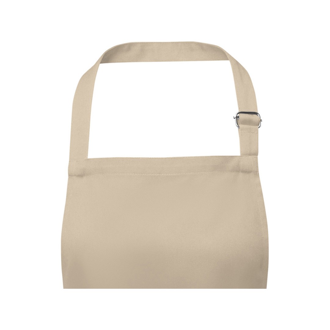 Фартук Andrea плотностью 240 г/м2 с регулируемой завязкой на шее - Oatmeal