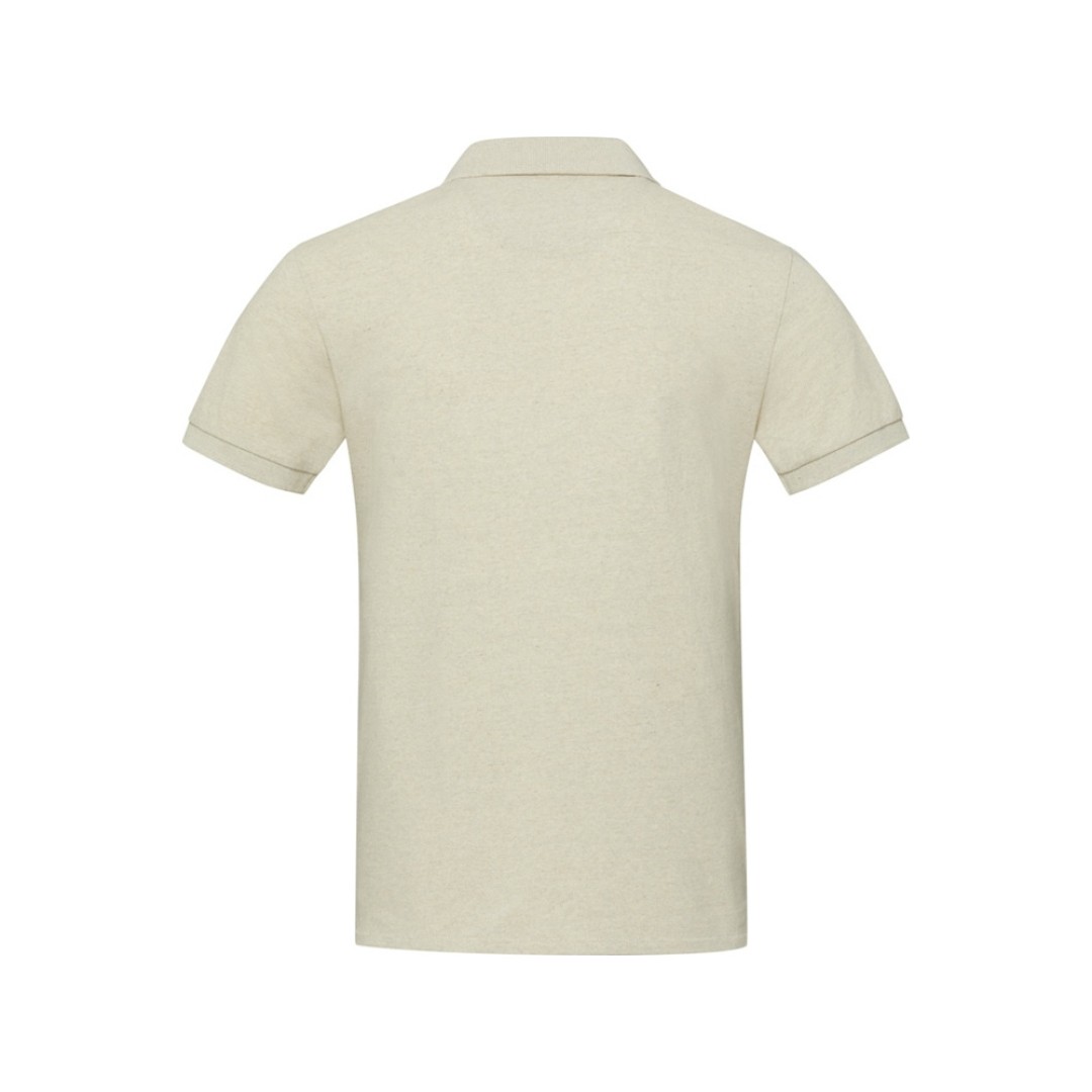 Emerald поло унисекс с коротким рукавом из переработанных материалов Aware™. - Бежевый