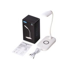 Настольный светильник с беспроводной зарядкой "Nimble", 10 Вт