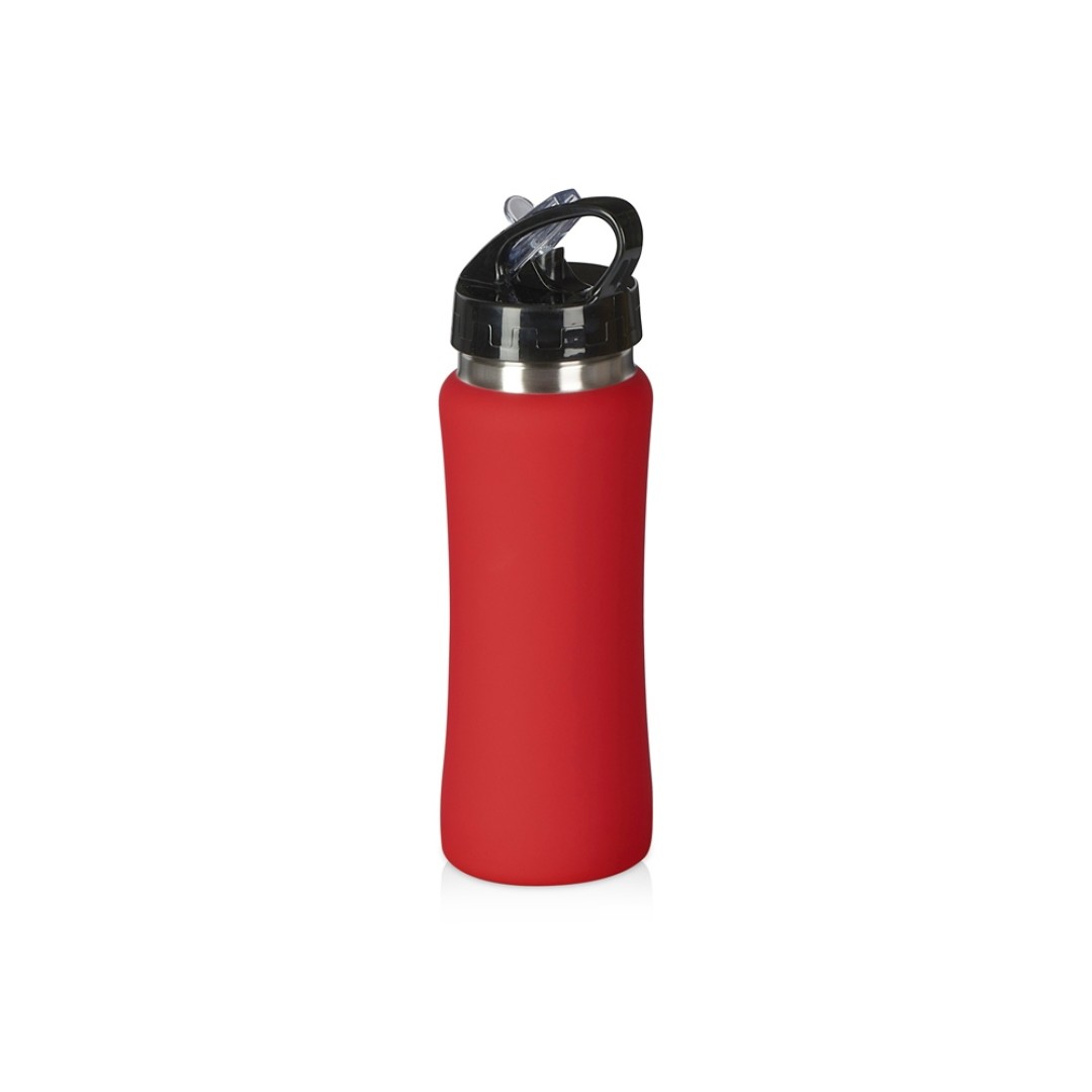 Бутылка для воды "Bottle C1", сталь, soft touch, 600 мл, красный (Р)