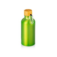 Бутылка "Hip S Bamboo" с карабином 400мл, зеленое яблоко