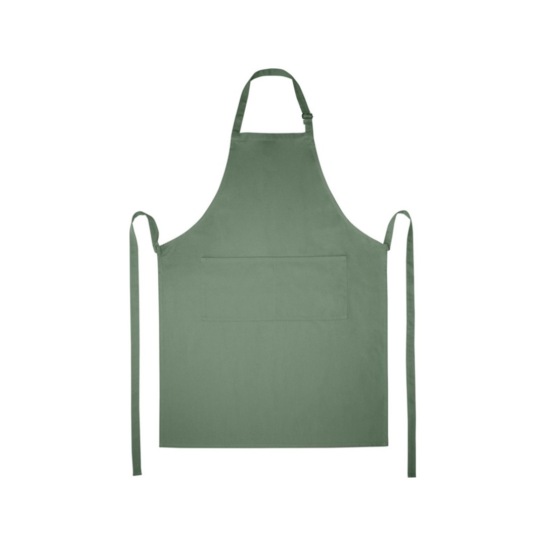 Фартук Andrea плотностью 240 г/м2 с регулируемой завязкой на шее - Зеленый яркий