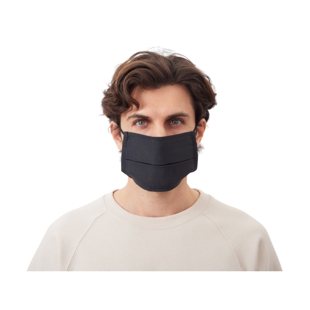 Маска для лица многоразовая из хлопка, черный