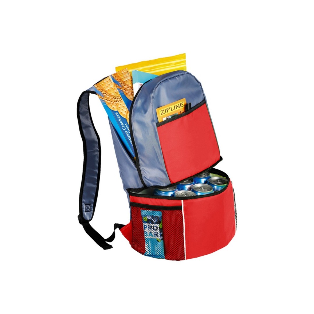 Рюкзак-холодильник "Sea Isle", красный/серый