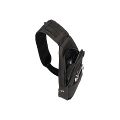 Рюкзак TORBER с одним плечевым ремнем, чёрный, полиэстер 300D, 33 х 17 х 6 см