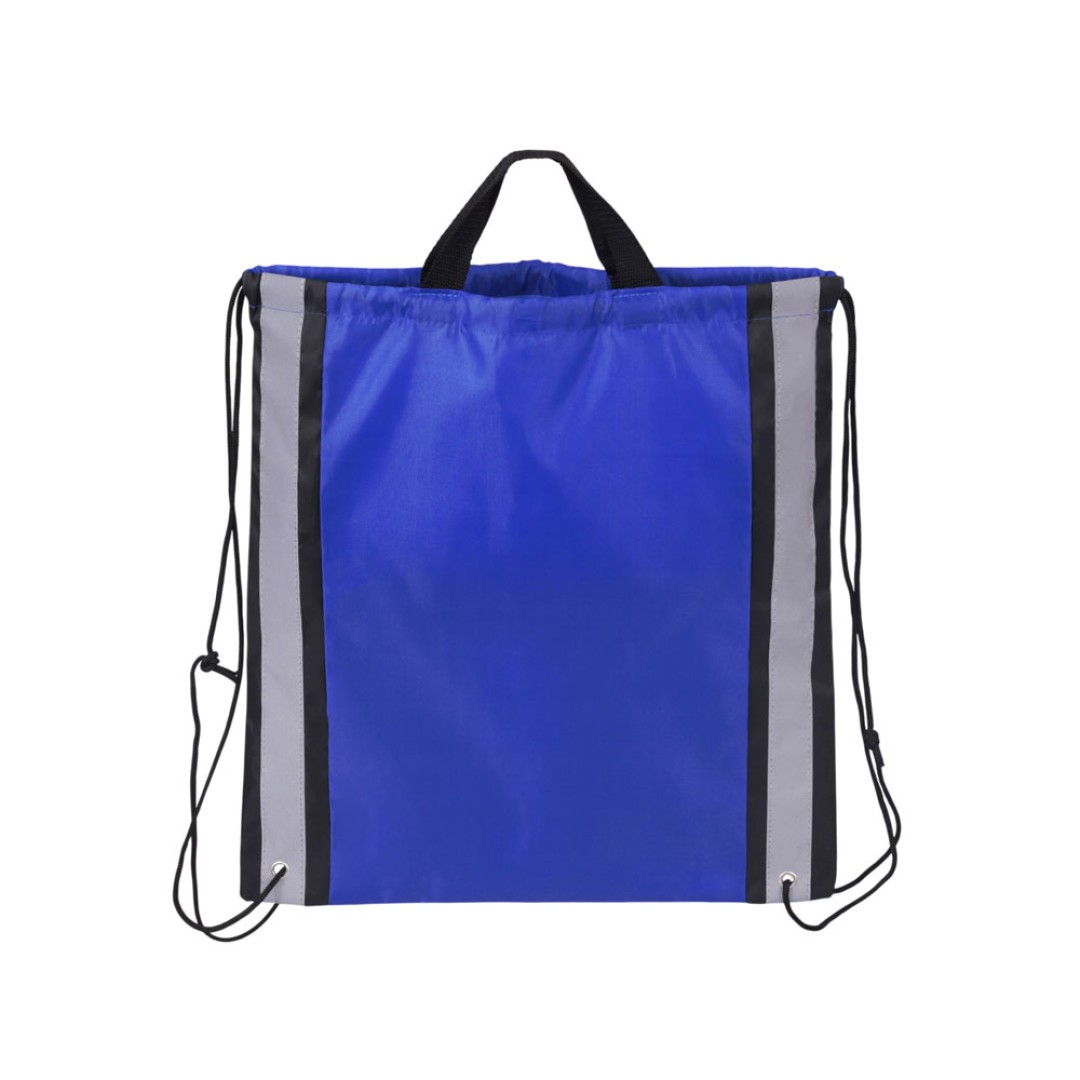 Рюкзак-мешок Savy со светоотражающими полосами по бокам, синий