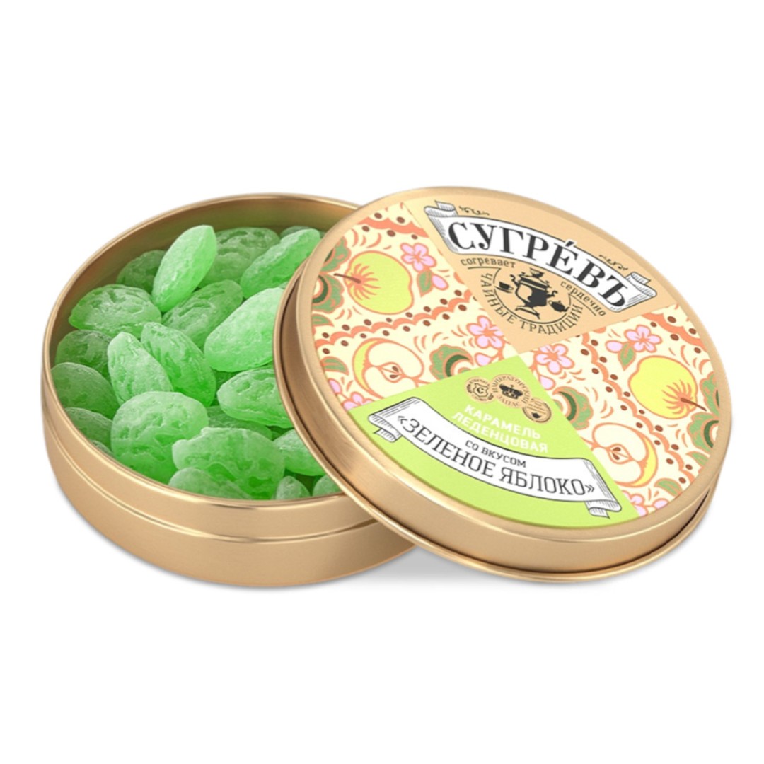 Ж/б монпансье СУГРЕВЪ яблоко