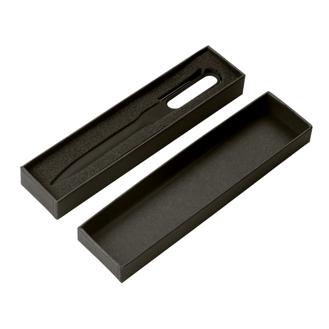 Металлическая ручка с флешкой на 16 Гб и светящимся логотипом "Patronus", матовая черная