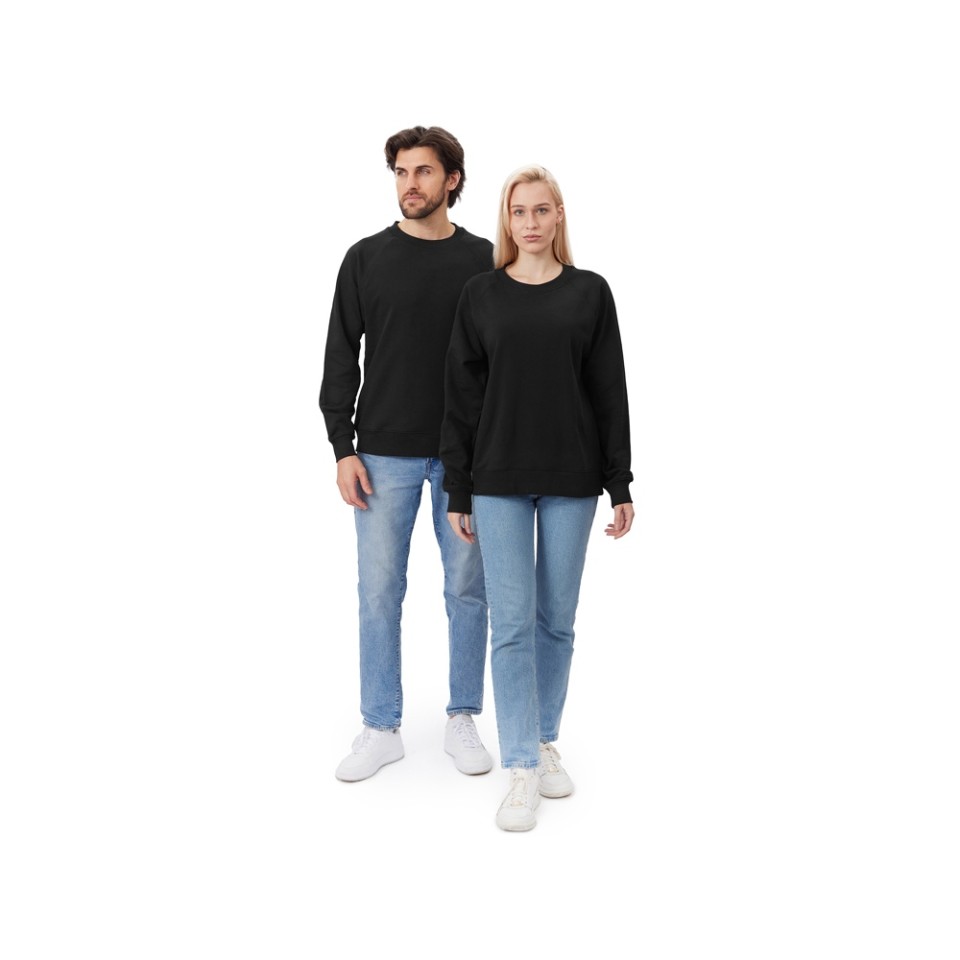 Свитшот оверсайз с рукавом реглан «Belgrade», унисекс, черный