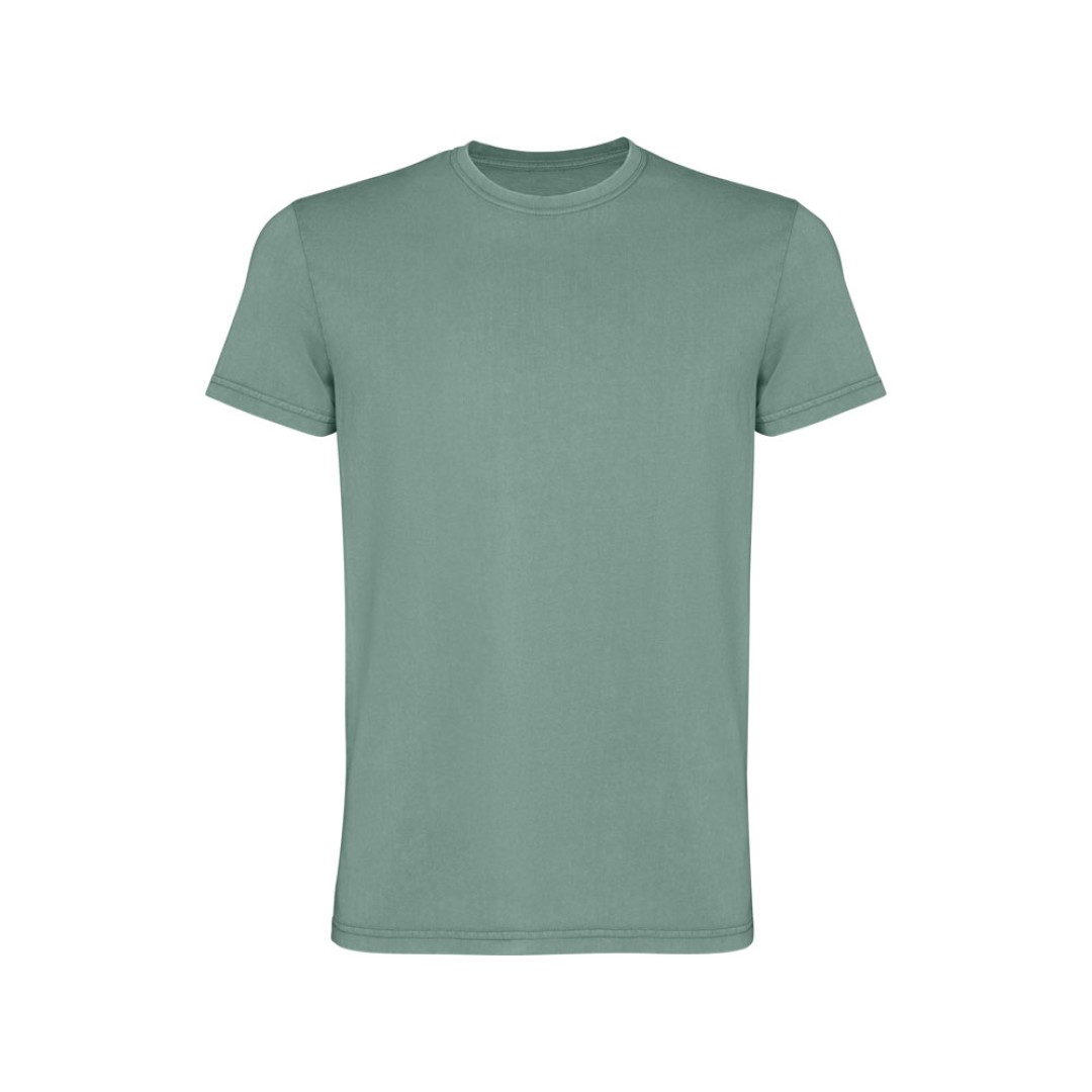 Футболка «Corgi» мужская, сине-зеленый выстиранный