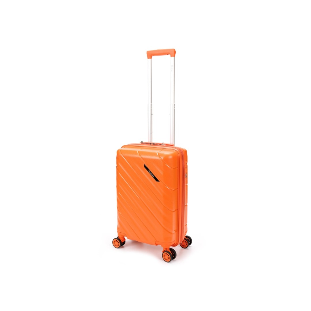 Чемодан TORBER В Отпуск, оранжевый, полипропилен, 36 х 21,5 х 55 см, 38 л